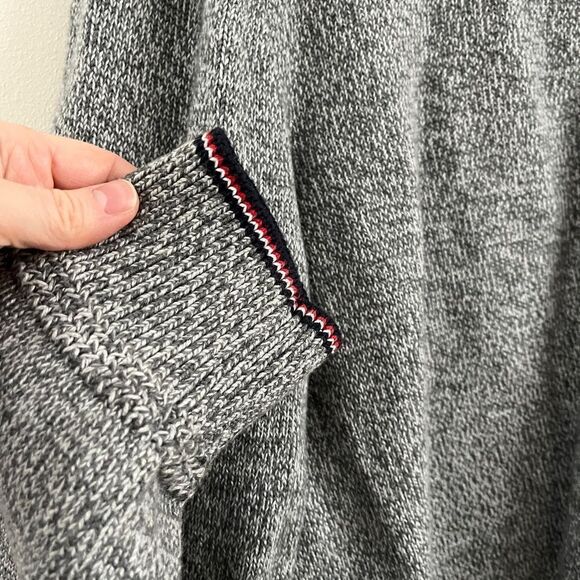 Tommy Hilfiger Gray Cotton Cardigan Sweater | Size Large - Picture 2 of 8